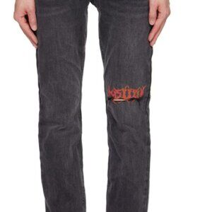 Brand New w/Tags  Ksubi Black Chitch Angst Sabbath Jeans Size 30   w/32Length